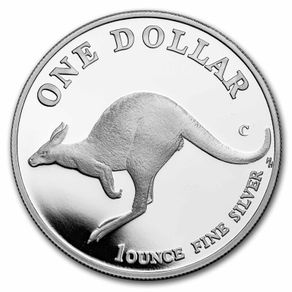 1998 Australia 1 Dollar 1 Oz Silver Bullion Coin Kangaroo Proof ( In Capsule)