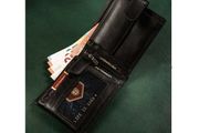 Vintage Style Wallet - genuine leather - new/in a box