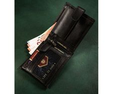 Vintage Style Wallet - genuine leather - new/in a box