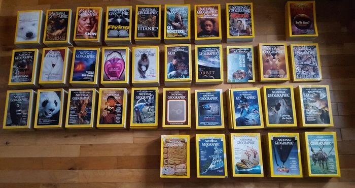 National Geographic magazines x 400 from early 20th century to 2009