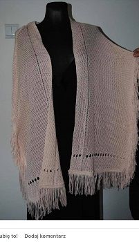 Janina pink fringe poncho size UK20 EU48 Postage included
