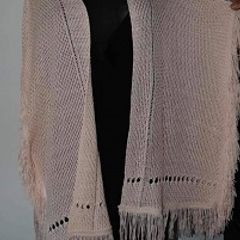 Janina pink fringe poncho size UK20 EU48 Postage included