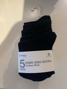 Navy Knee High Socks