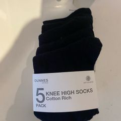 Navy Knee High Socks