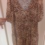 Brand new F&F V-neck leopard print viscose dress size UK14 EU42 Postage included Image 3