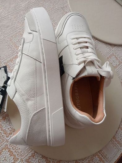 Genuine leather men's trainers