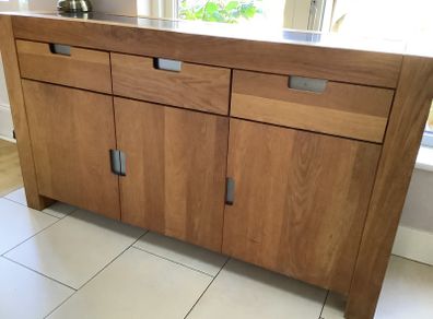Oak Sideboard with Stone Insert - Richard Stamp
