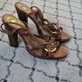 Designer Friis & Company Brown LeatherSandals Size 36 Image 3