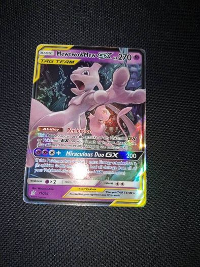 Pokemon Card : Mewtwo&mew gx tagteam
