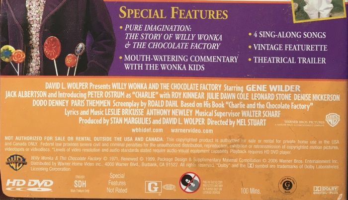 Willy Wonka & The Chocolate Factory [1971] Gene Wilder [HD-DVD Movie]