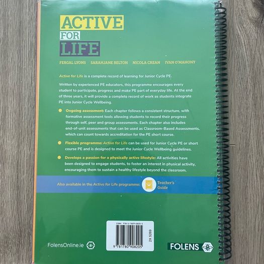Active For Life: A Complete Record Of Learning For Junior Cycle PE