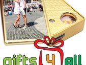 Personalised Photo USB Cigarette Lighter - Gold With Keyring