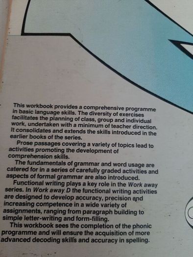 old Fallons school work book 1986