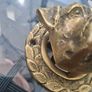 Vintage Solid Brass Bulldog Door Knocker Image 5