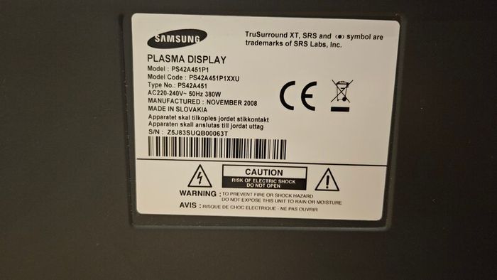 samsung plasma tv 42 inches