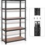 _Storage Shelves with 5 Shelves, Set of 2, Maximum Load 875 kg (175 kg Per Shelf), Shelving System, Adjustable Shelves, Reinforced Steel Frame Image 5