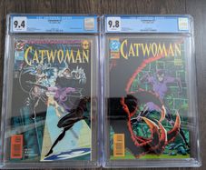 Catwoman Issue 7 and 21 CGC 9.8 Graded Comic Books Batman knightfall knightquest Balent DC