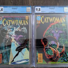 Catwoman Issue 7 and 21 CGC 9.8 Graded Comic Books Batman knightfall knightquest Balent DC