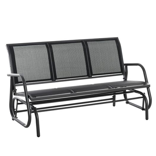 3-Seat Glider Rocking Chair for 3 People Garden Bench Patio Furniture Texteline (FREE SHIPPING)