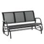 3-Seat Glider Rocking Chair for 3 People Garden Bench Patio Furniture Texteline (FREE SHIPPING) Image 2
