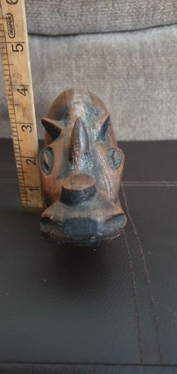 Wooden figures of rhino