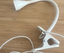 Ikea Navlinge LED clamp spotlight, white