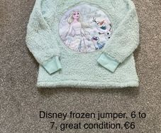 Disney frozen jumper, 6 to 7