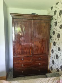 Large wooden wardrobe
