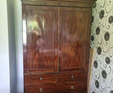 Large wooden wardrobe