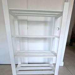 White Wooden Shelving Unit 80cm x 120cm x 29cm
