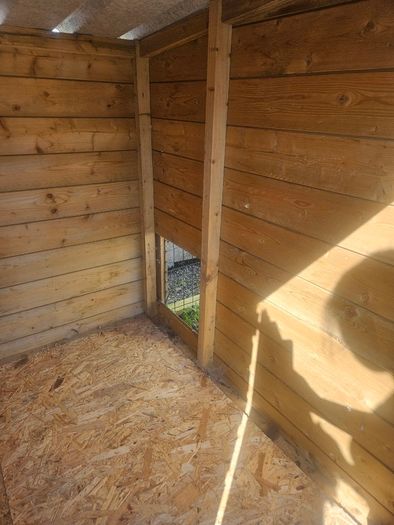 Dog run with sleeper box