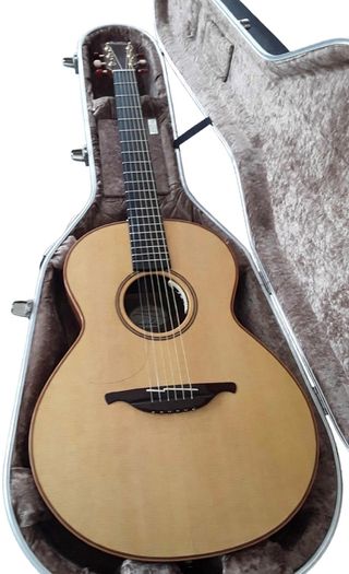 Left handed Lowden semi acoustic guitar
