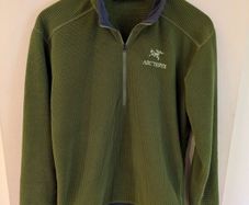 Arc' Teryx waffle fleece jacket small/med polartec