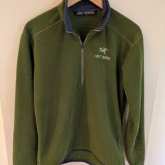 Arc' Teryx waffle fleece jacket small/med polartec