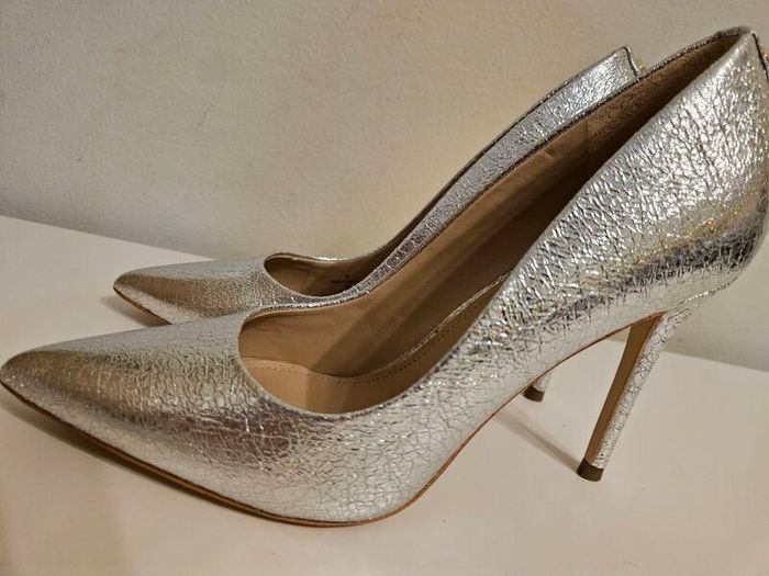 Guess Stiletto high heel shoes sparkly silver FL6BN2LEL08-SIL  New & boxed RRP 125 euro size UK 3.5 and UK 6