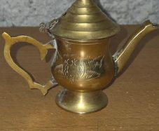 Mini brass teapot / coffee pot