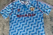 Man United blue retro 1990-92