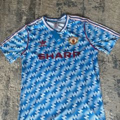 Man United blue retro 1990-92