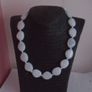 White necklace.Jewellery,Gift.Summer jewellery. Image 2