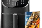 NEW SALE | Air Fryer 5.5L Capacity,Oil Free, Energy and Time Saver with 11 Presets with 100 Recipes Cookbook, Non-Stick, Dishwasher Safe Basket,1700-Watt