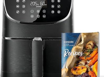 NEW SALE | Air Fryer 5.5L Capacity,Oil Free, Energy and Time Saver with 11 Presets with 100 Recipes Cookbook, Non-Stick, Dishwasher Safe Basket,1700-Watt