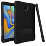 For Samsung Galaxy Tab A 10.5" (T590) Hard Case Survivor with Stand - Black Image 2
