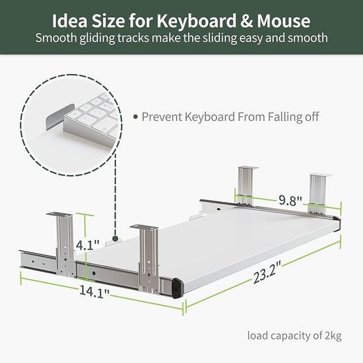 NEW SALE | Height Adjustable Electric Standing Desk with Keyboard Tray, 120 x 60 cm Sit Stand up Desk