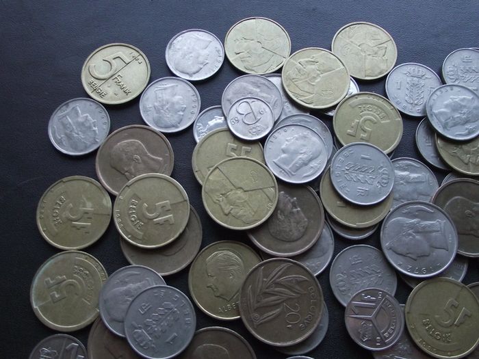 A Lot of 570+ grams of Belgian coins