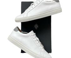 Eleventy Classic White Trainer