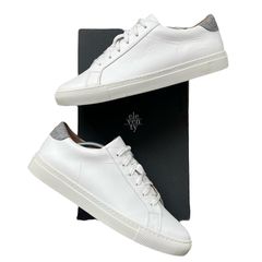 Eleventy Classic White Trainer