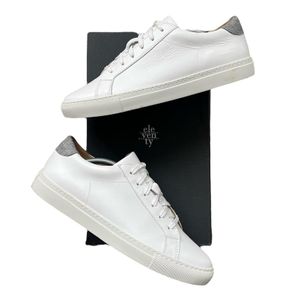 Eleventy Classic White Trainer