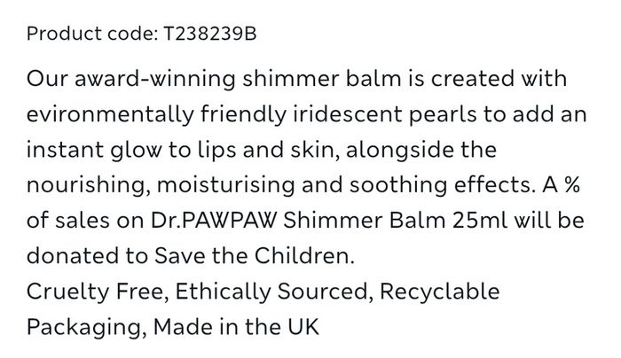 4 Euro Each!! - Brand New Dr. Paw Paw - Multi-Use - 4 In 1s - Size - Large 25ml - RP - 10.00 - Each