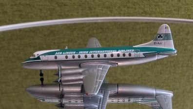 Diecast Aircraft Model, Aer Lingus - Vickers Viscount V-808 airplane, by HERPA, NEW