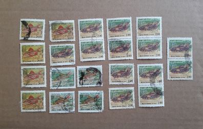 STAMPS  - Fish - Lot - Sri Lanka